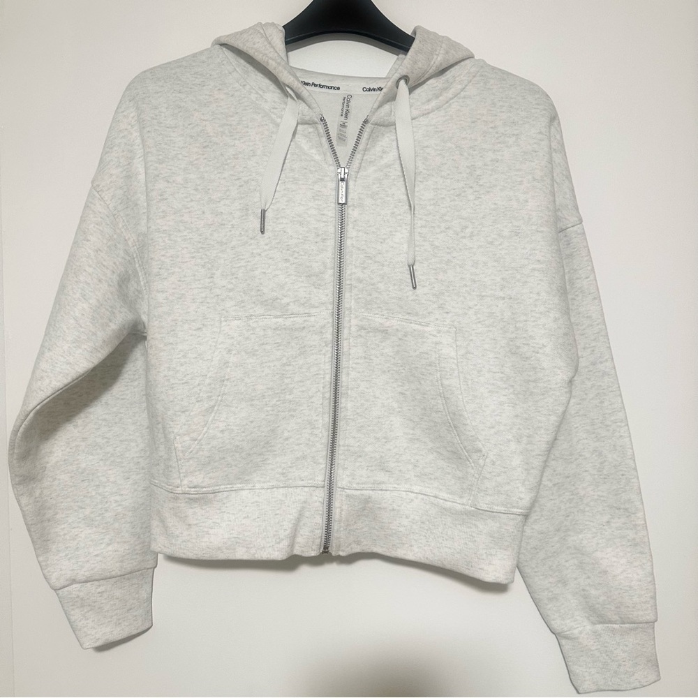 Calvin Klein Performance Cropped Zip Hoodie XS